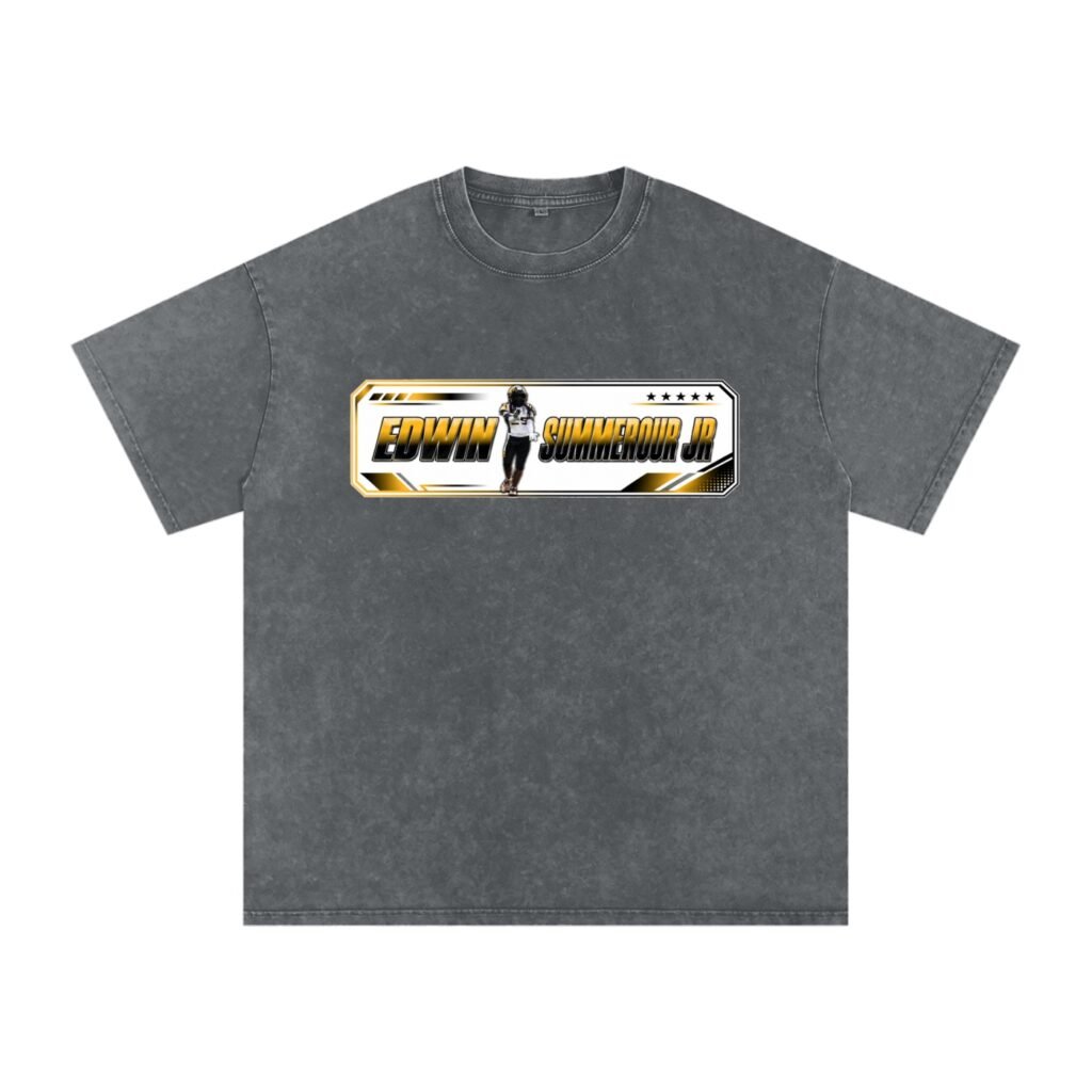 Edwin summerour jr Snow Washed Oversized TEE