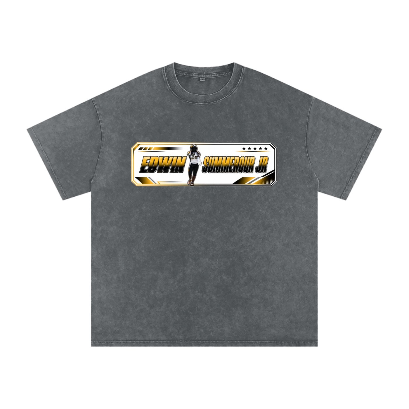 Edwin summerour jr Snow Washed Oversized TEE - Image 4