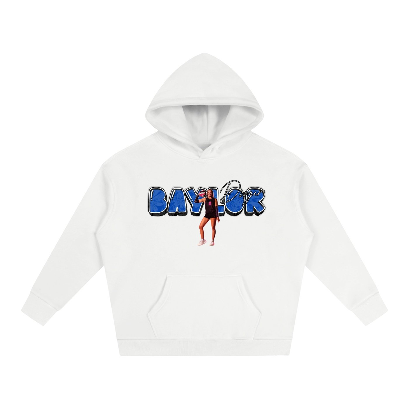 Baylor dinger Oversize Fleeced Hoodie - Image 2