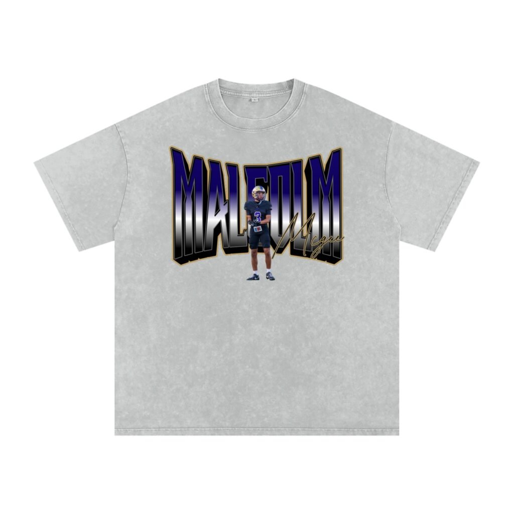 Malcolm McGee Snow Washed Oversized TEE