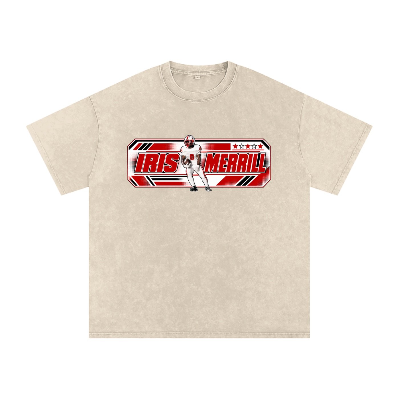 Iris Merrill Snow Washed Oversized TEE - Image 2