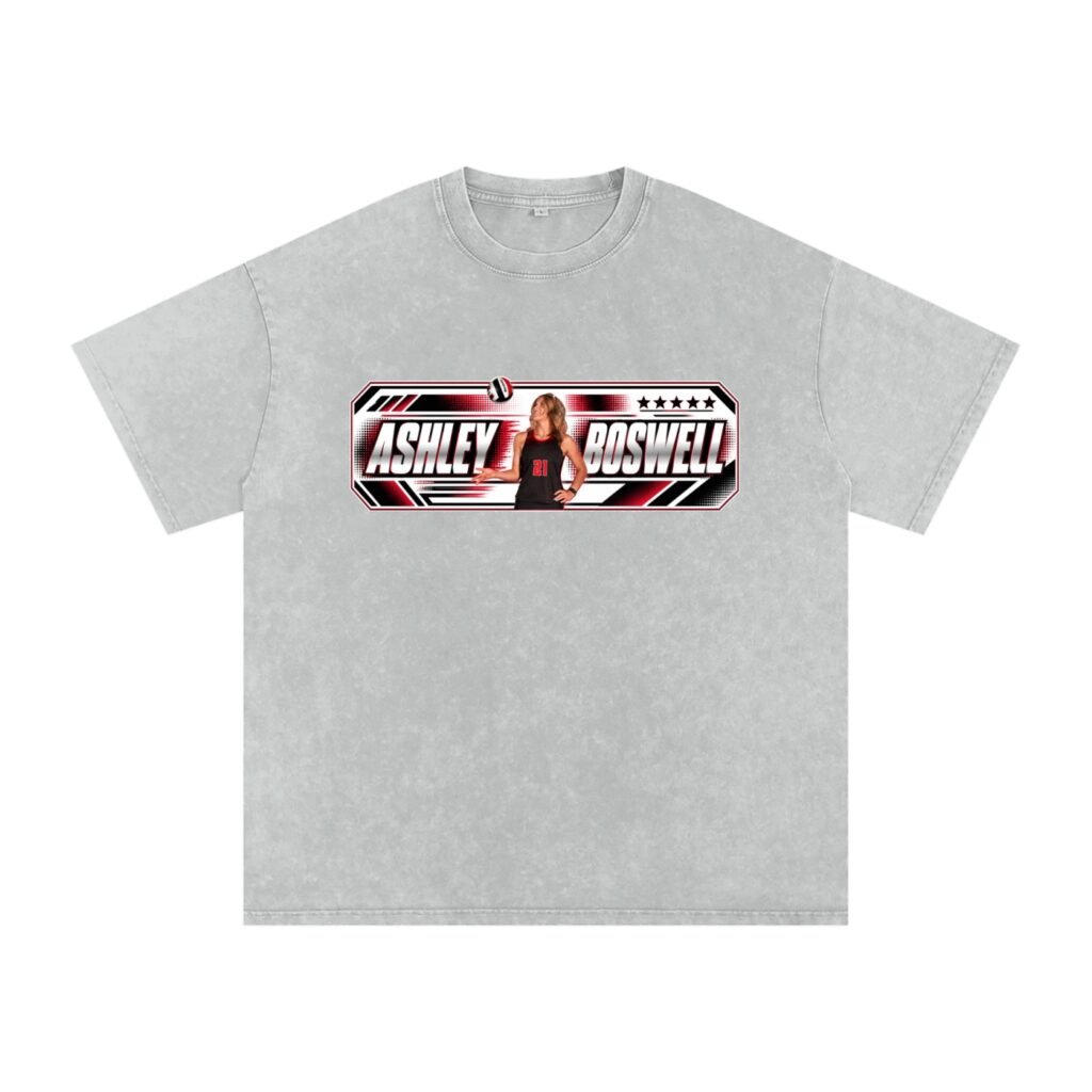 Ashley Boswell Snow Washed Oversized TEE