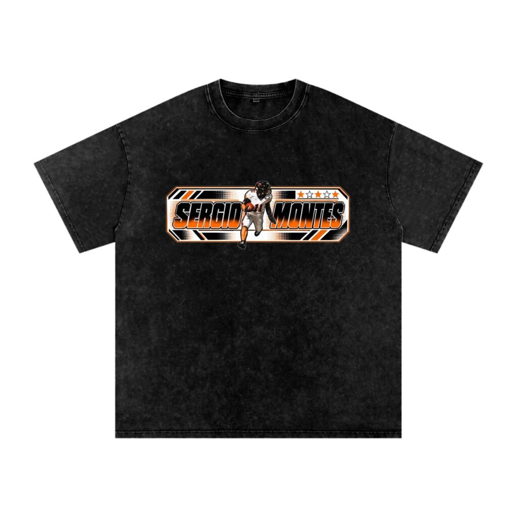 Sergio Montes  Snow Washed Oversized TEE