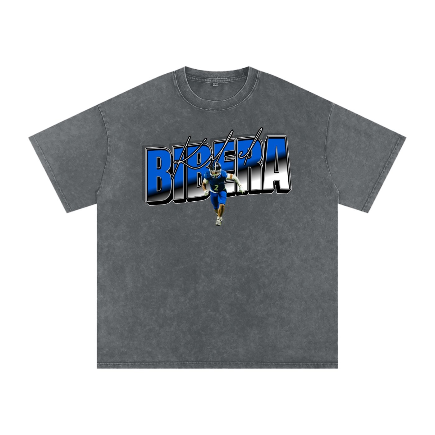 kal-el bibera Snow Washed Oversized TEE - Image 4