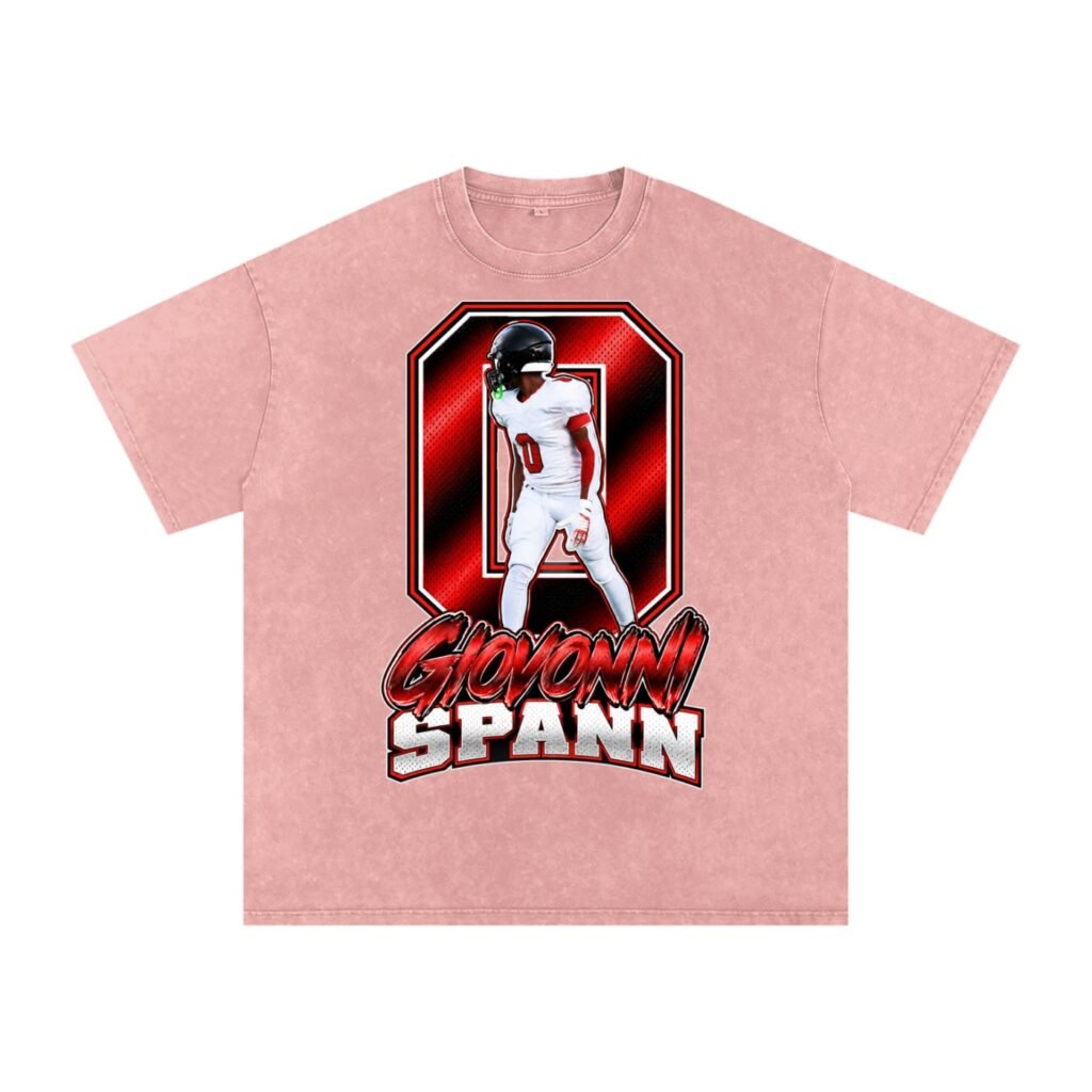Giovonni Spann  Snow Washed Oversized TEE