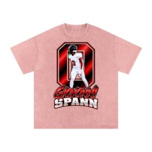 Giovonni Spann  Snow Washed Oversized TEE - Image 5