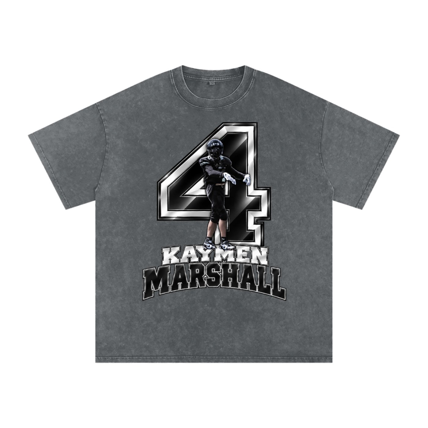 kaymen marshall Snow Washed Oversized TEE - Image 4