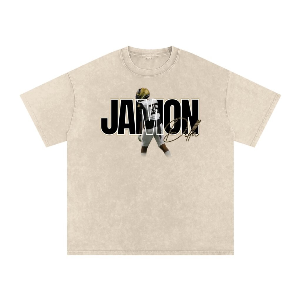 Jamon Della Snow Washed Oversized TEE