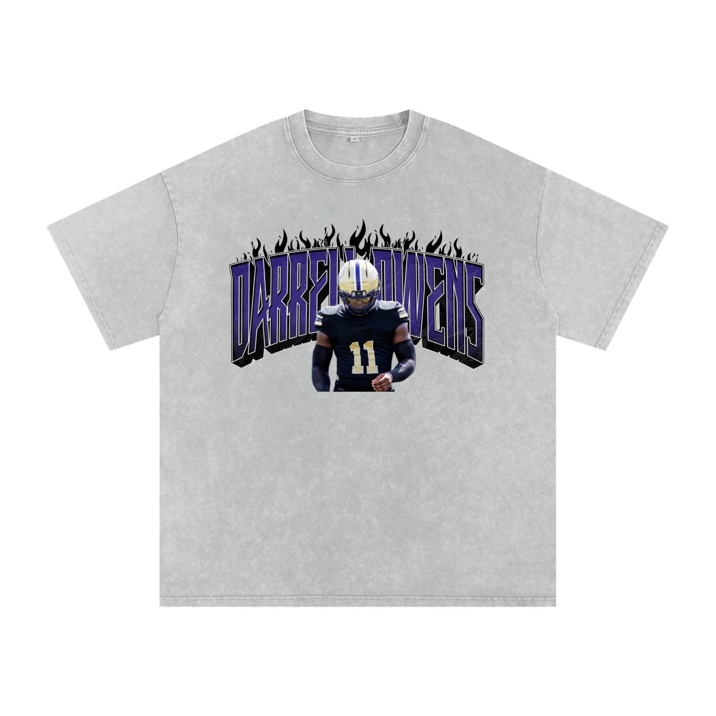 Darrell owens jr Snow Washed Oversized TEE - Image 3