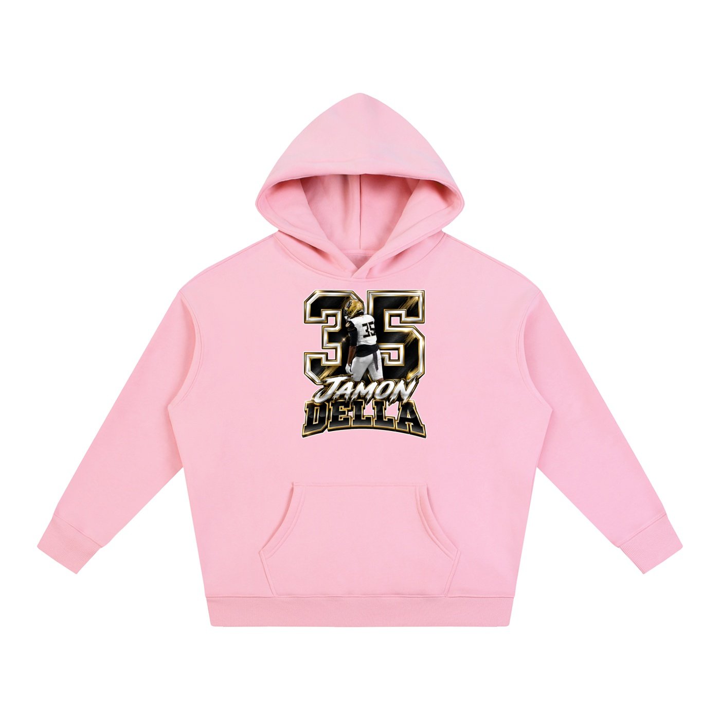 Jamon Della  Oversize Fleeced Hoodie - Image 5