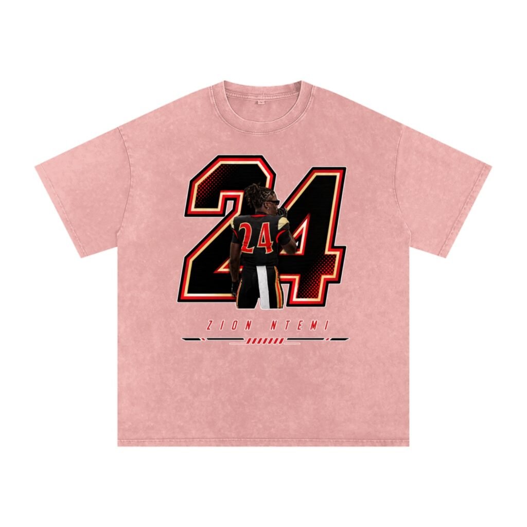 Zion Ntemi Snow Washed Oversized TEE
