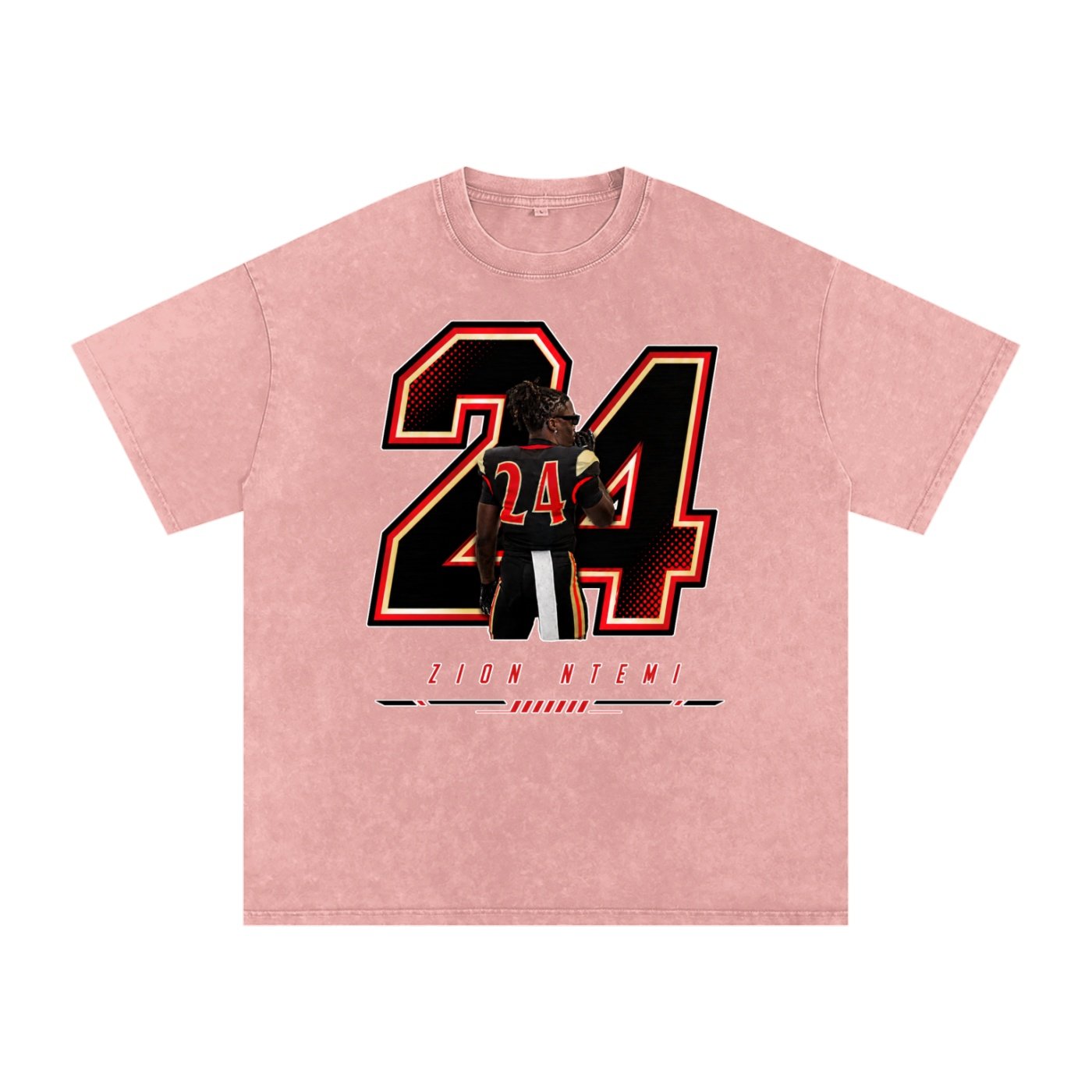 Zion Ntemi Snow Washed Oversized TEE - Image 5