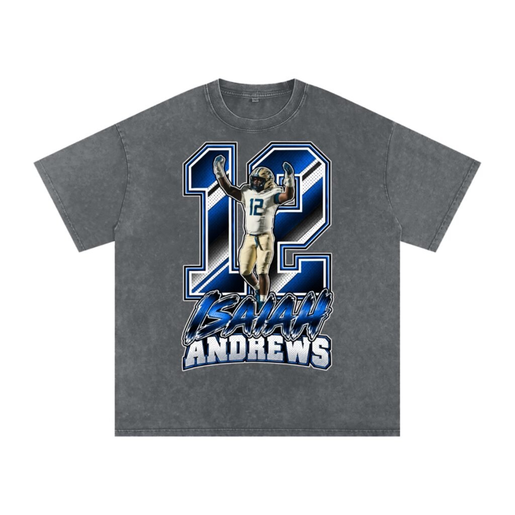 Isaiah Andrews Snow Washed Oversized TEE