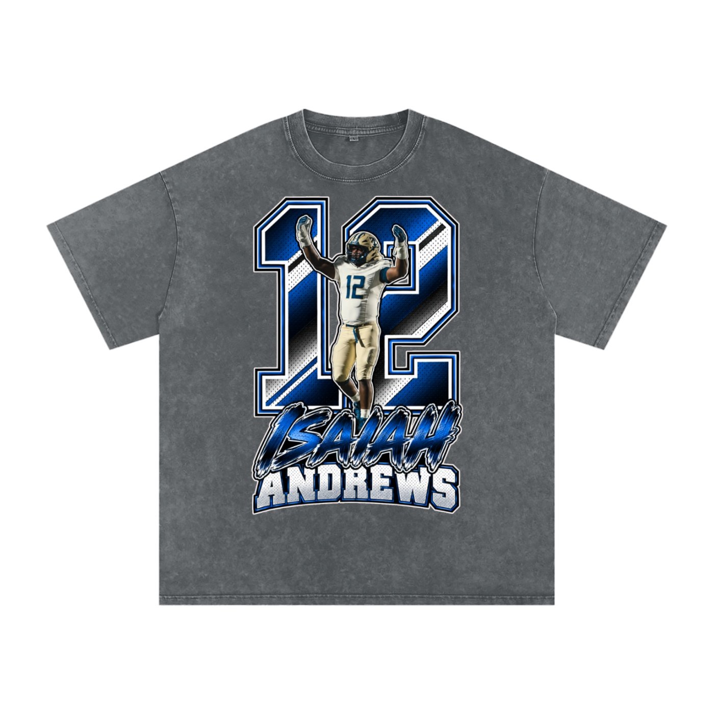 Isaiah Andrews Snow Washed Oversized TEE - Image 4