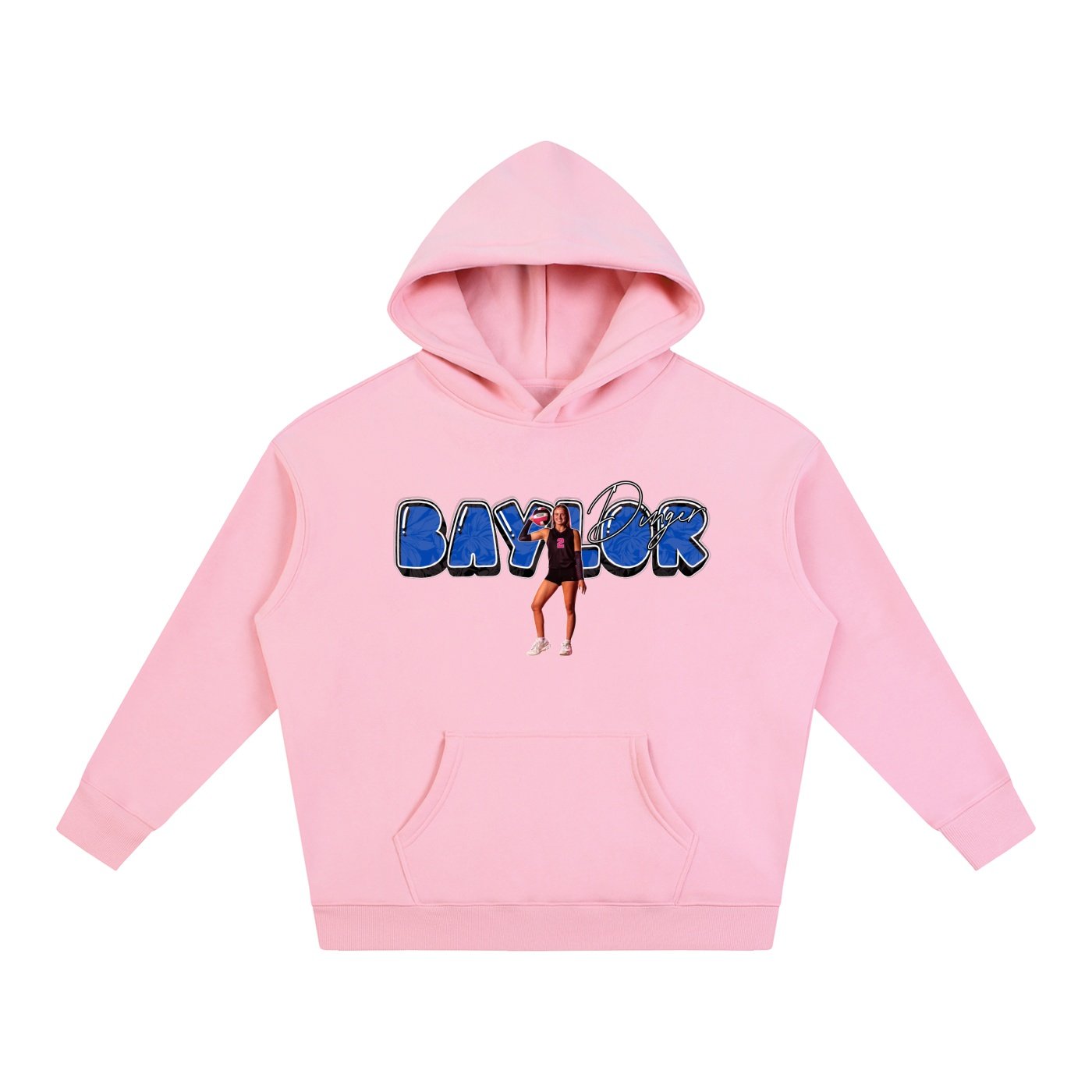 Baylor dinger Oversize Fleeced Hoodie - Image 5