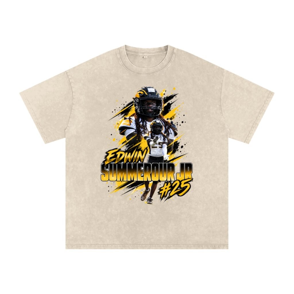 Edwin summerour jr Snow Washed Oversized TEE