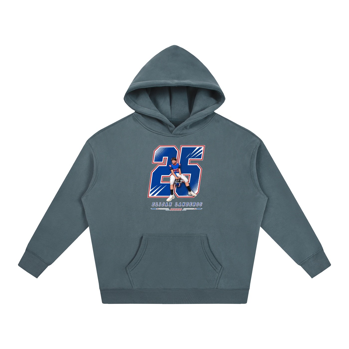 Elijah Landeros Oversize Fleeced Hoodie - Image 4