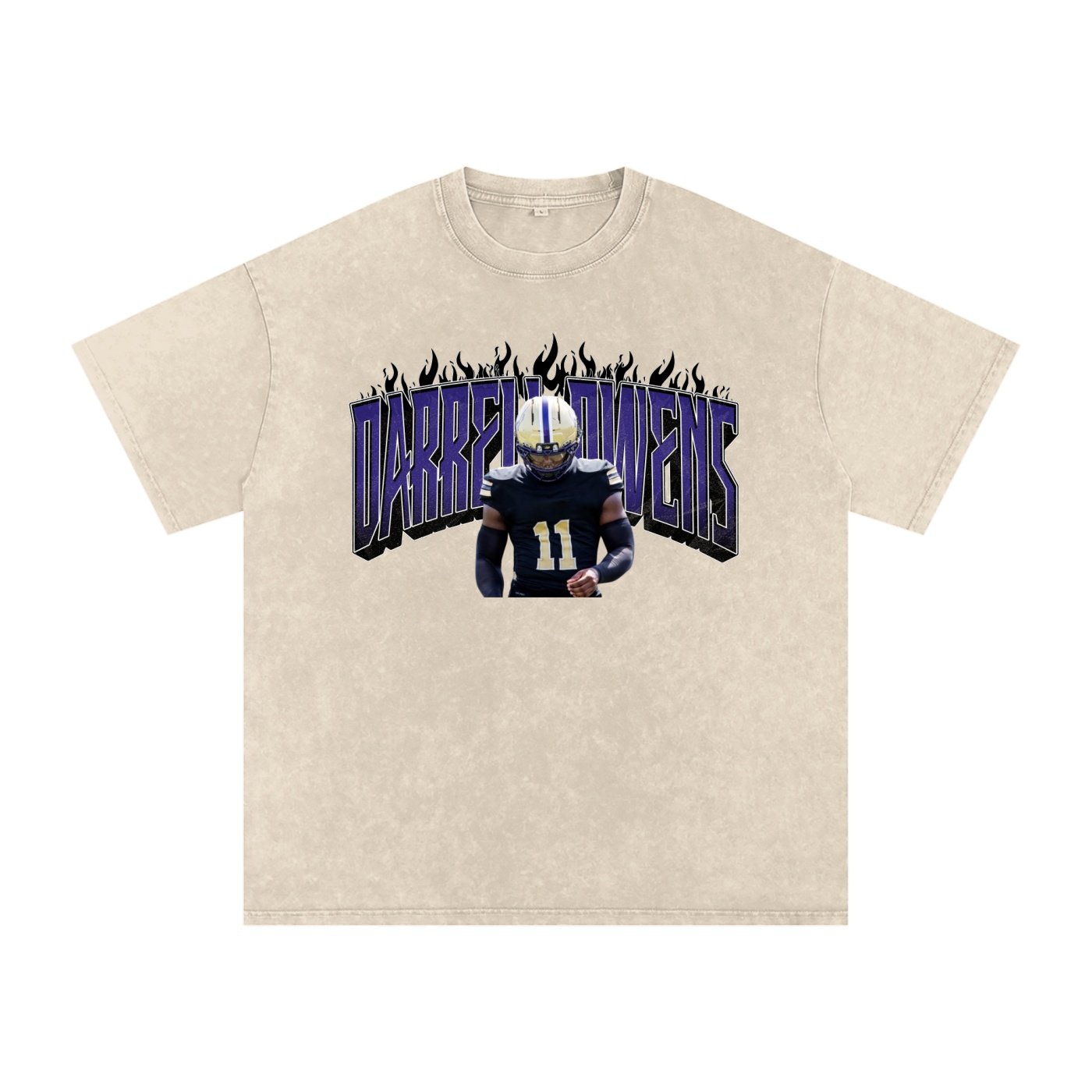 Darrell owens jr Snow Washed Oversized TEE - Image 2