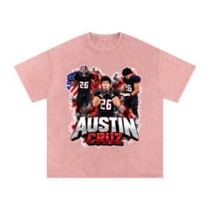 Austin Cruz Snow Washed Oversized TEE - Image 5