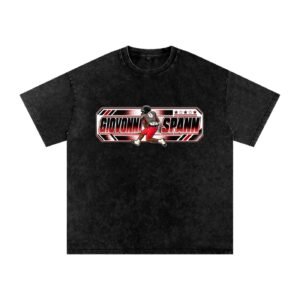 Giovonni Spann Snow Washed Oversized TEE - Image 1