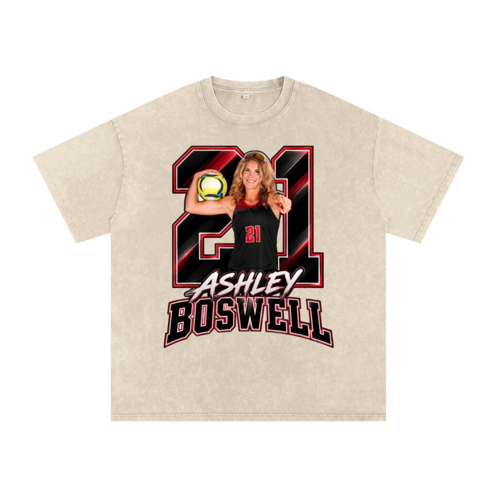 Ashley Boswell Snow Washed Oversized TEE