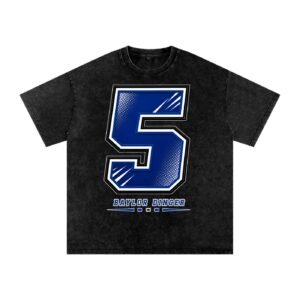 Baylor dinger Snow Washed Oversized TEE - Image 1
