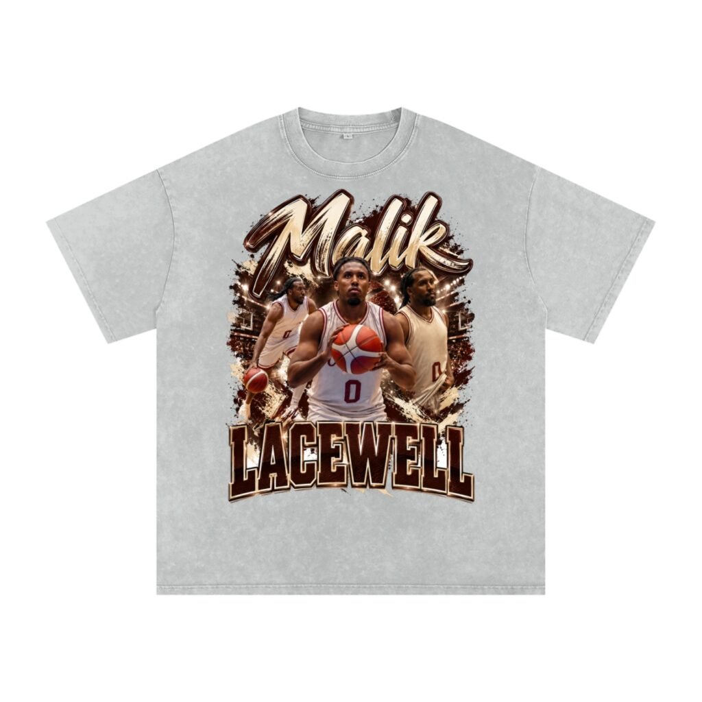 Malik Lacewell Snow Washed Oversized TEE
