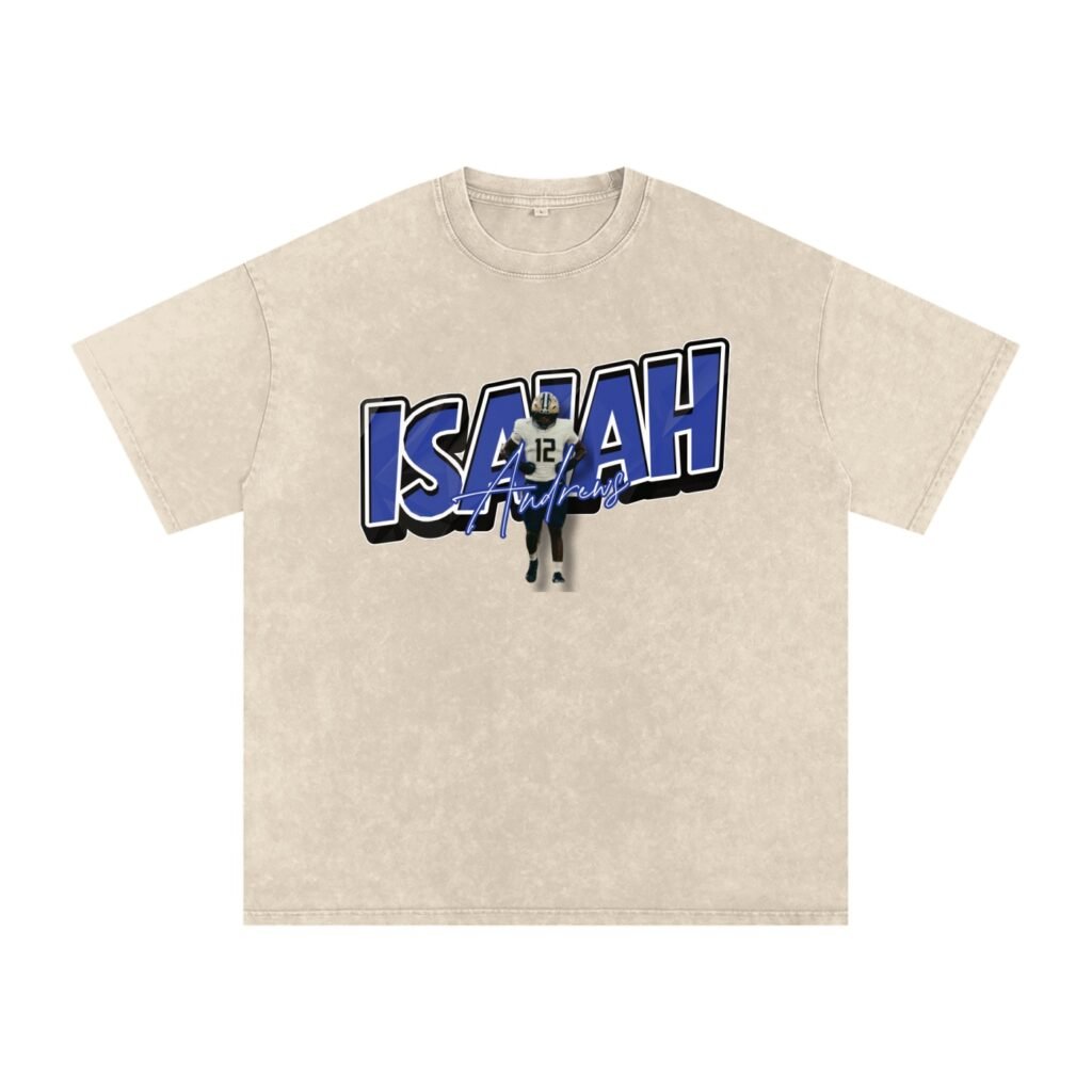 Isaiah Andrews Snow Washed Oversized TEE