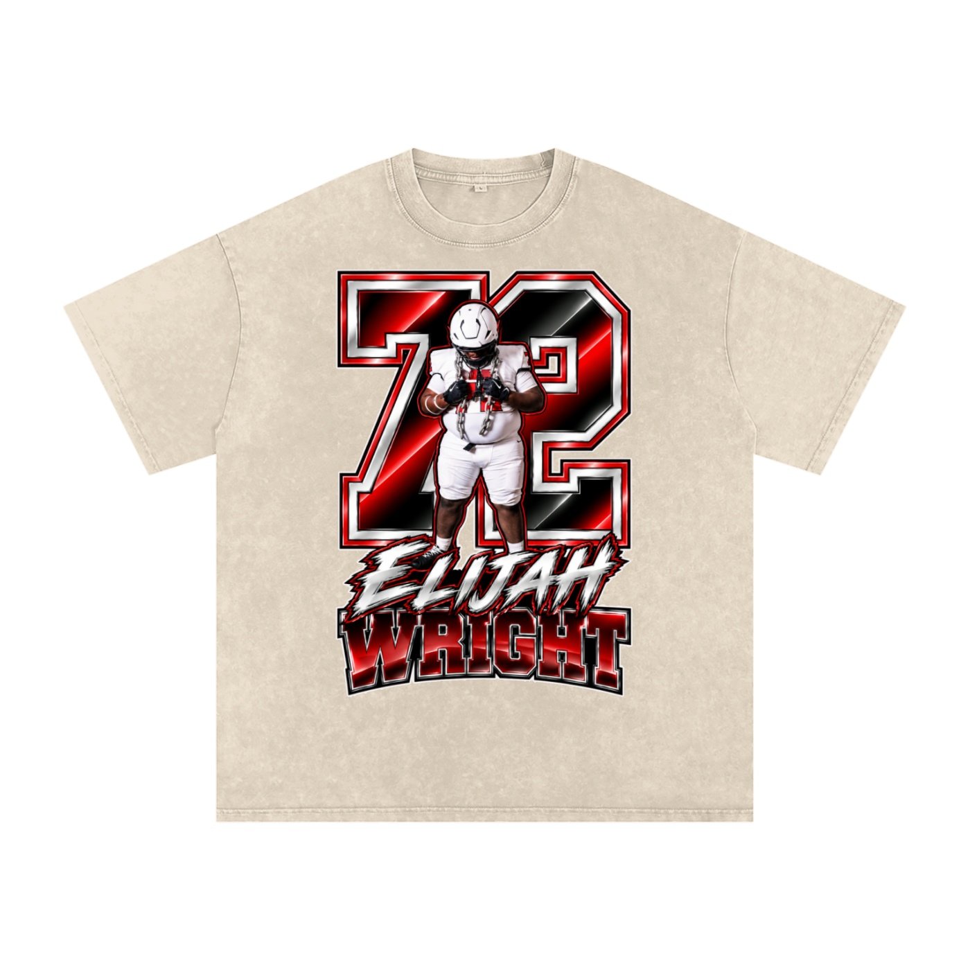 Elijah Wright  Snow Washed Oversized TEE - Image 2