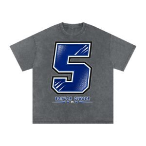 Baylor dinger Snow Washed Oversized TEE - Image 4