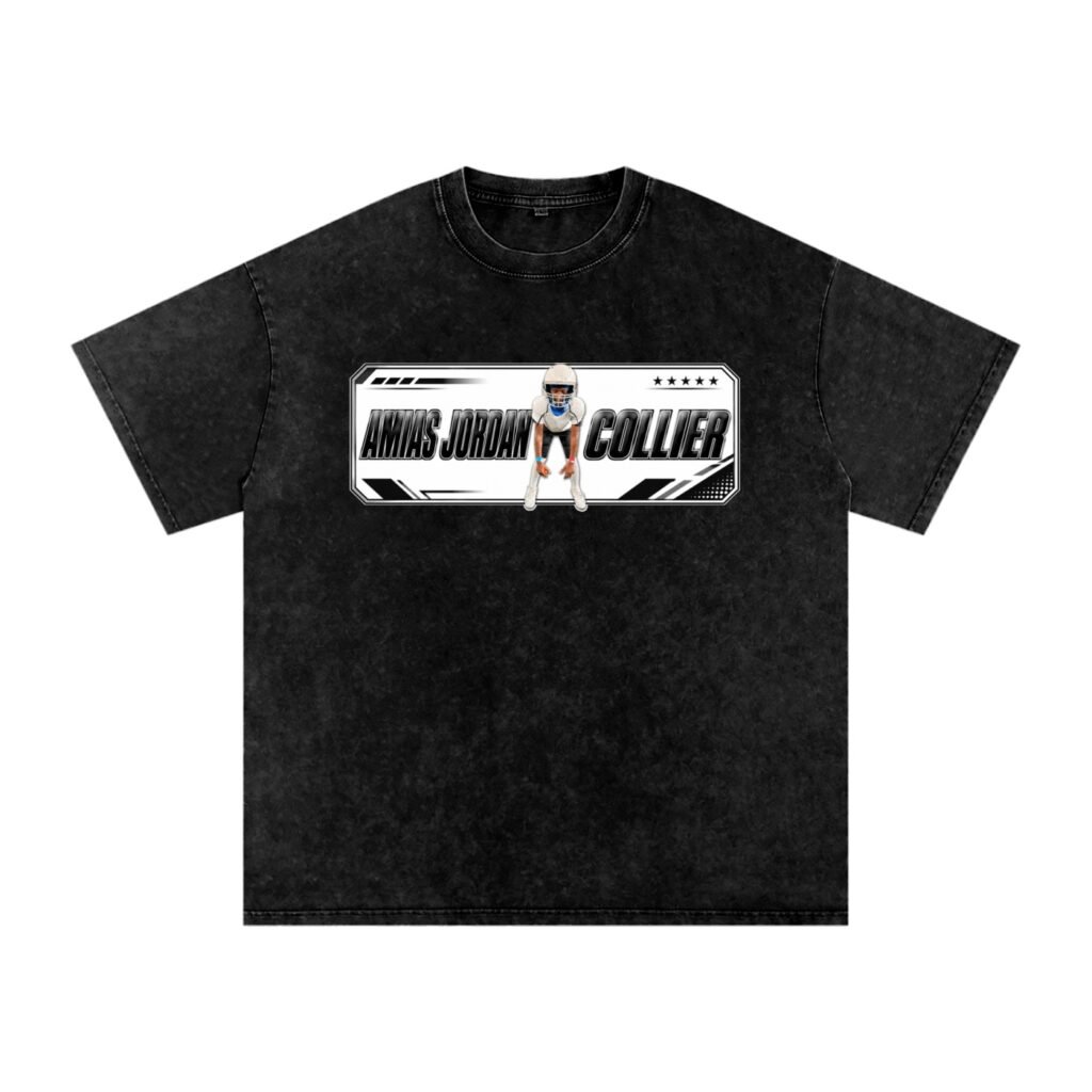 Amias Jordan collier Snow Washed Oversized TEE