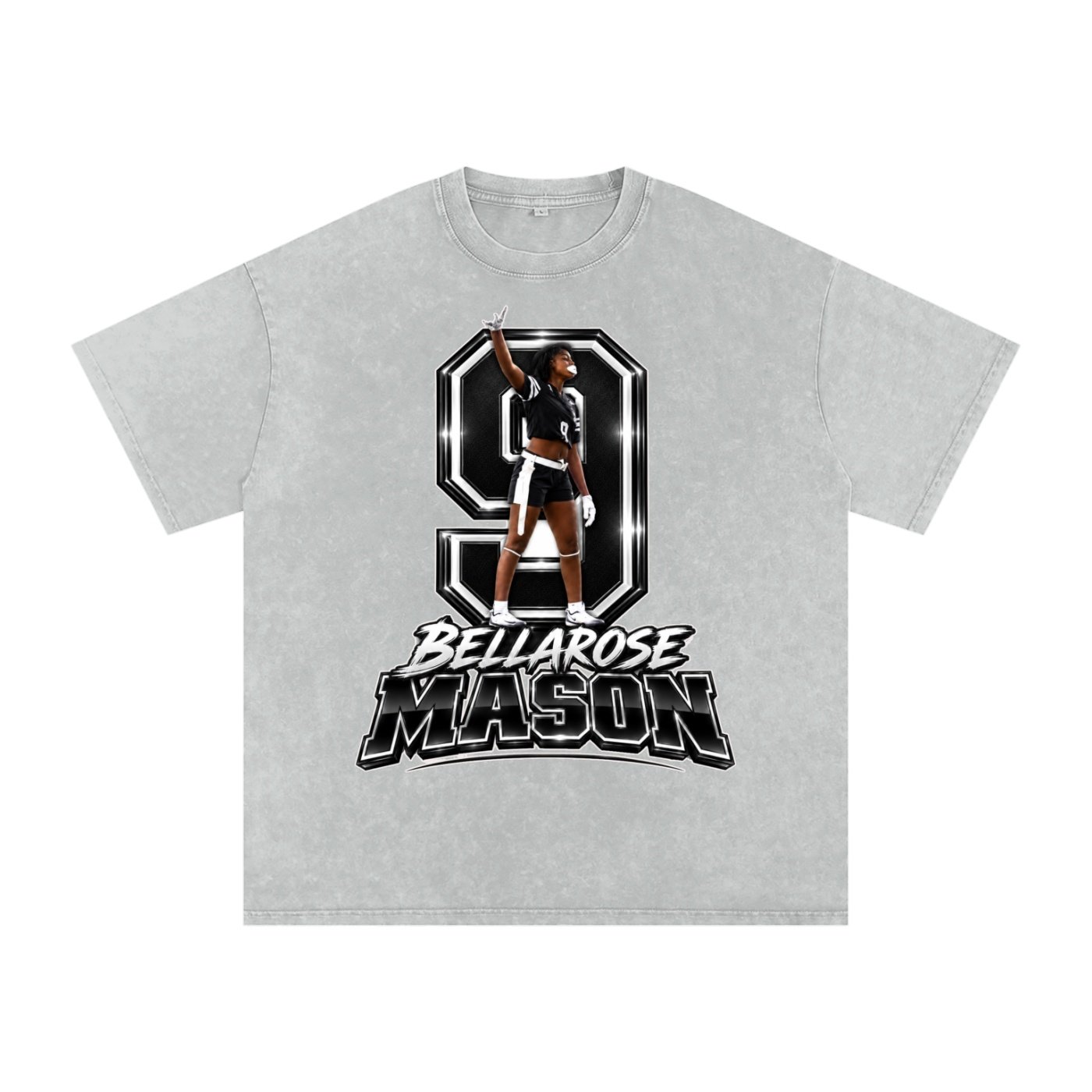 Bellarose Mason Snow Washed Oversized TEE - Image 3