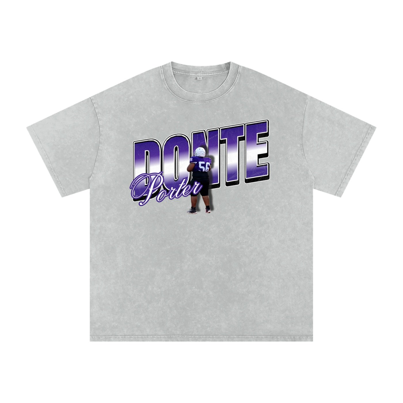 Donte Porter ll Snow Washed Oversized TEE - Image 3