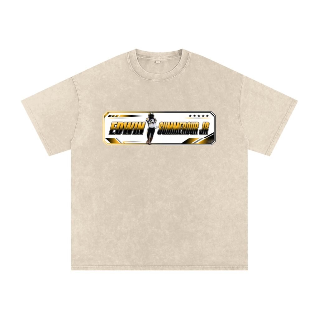 Edwin summerour jr Snow Washed Oversized TEE