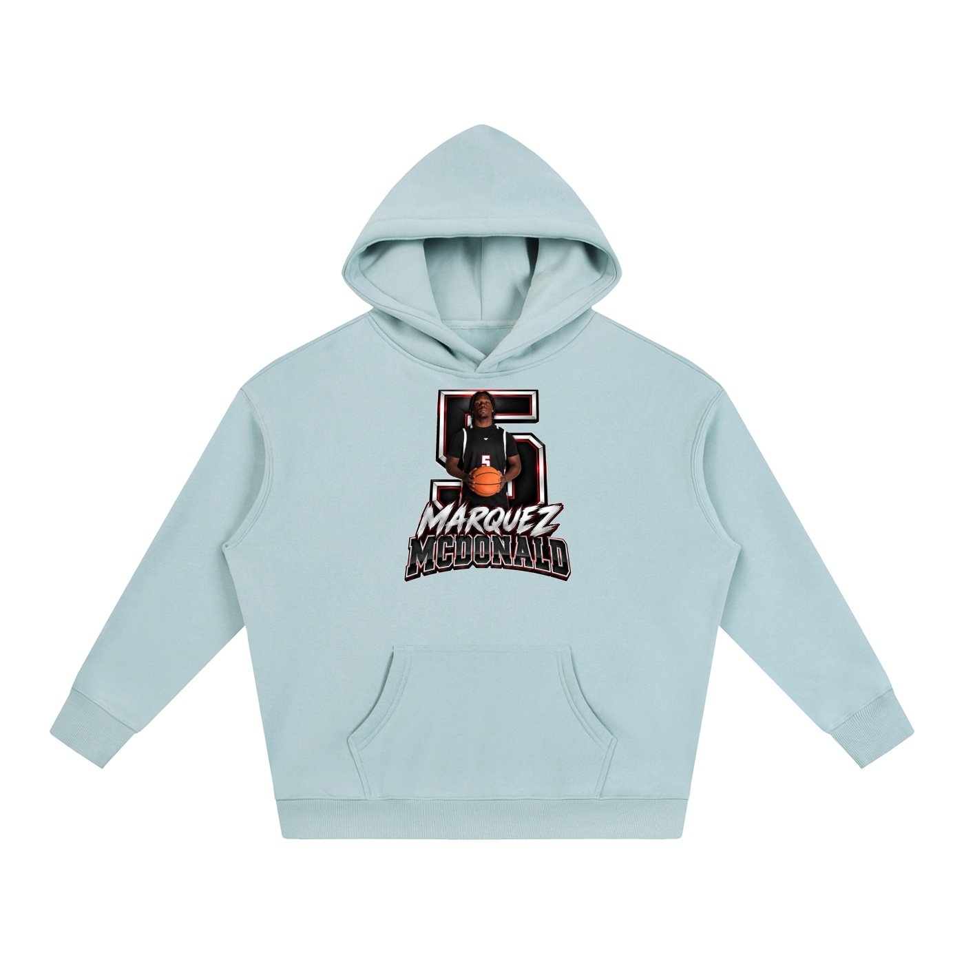 Marquez Mcdonald  Oversize Fleeced Hoodie - Image 3