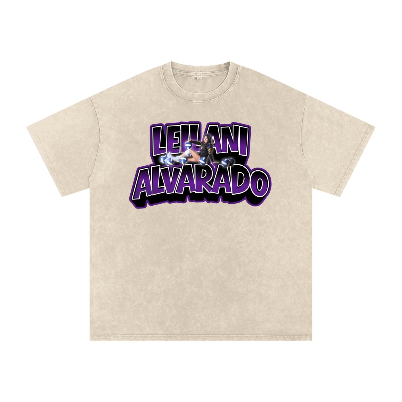 Leilani Alvarado Snow Washed Oversized TEE - Image 2