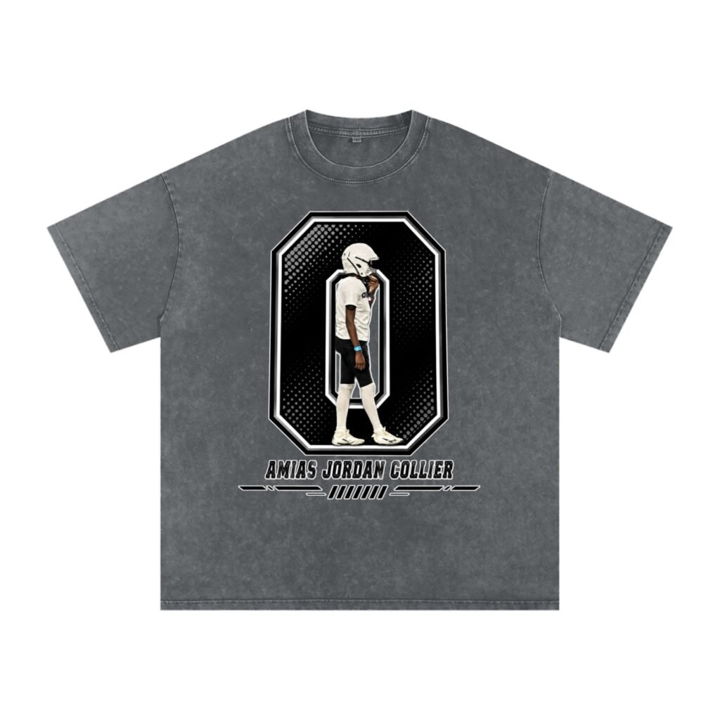 Amias Jordan collier Snow Washed Oversized TEE