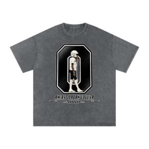 Amias Jordan collier Snow Washed Oversized TEE - Image 4