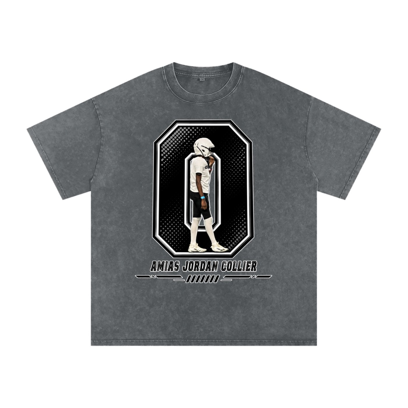 Amias Jordan collier Snow Washed Oversized TEE - Image 4