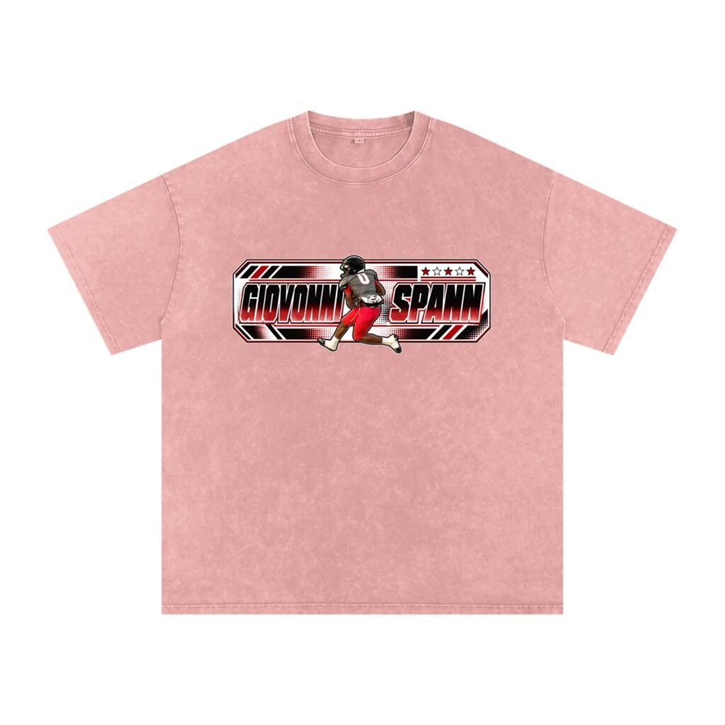 Giovonni Spann Snow Washed Oversized TEE