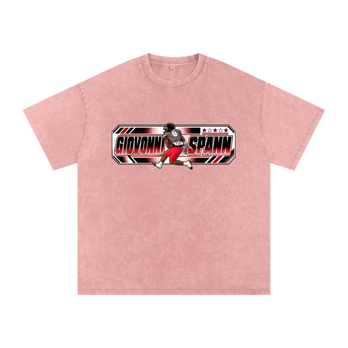 Giovonni Spann  Snow Washed Oversized TEE - Image 9