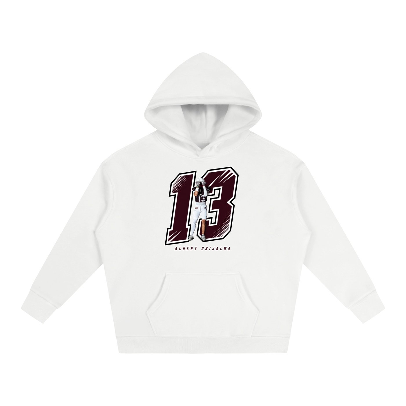 Albert Grijalva Oversize Fleeced Hoodie - Image 2