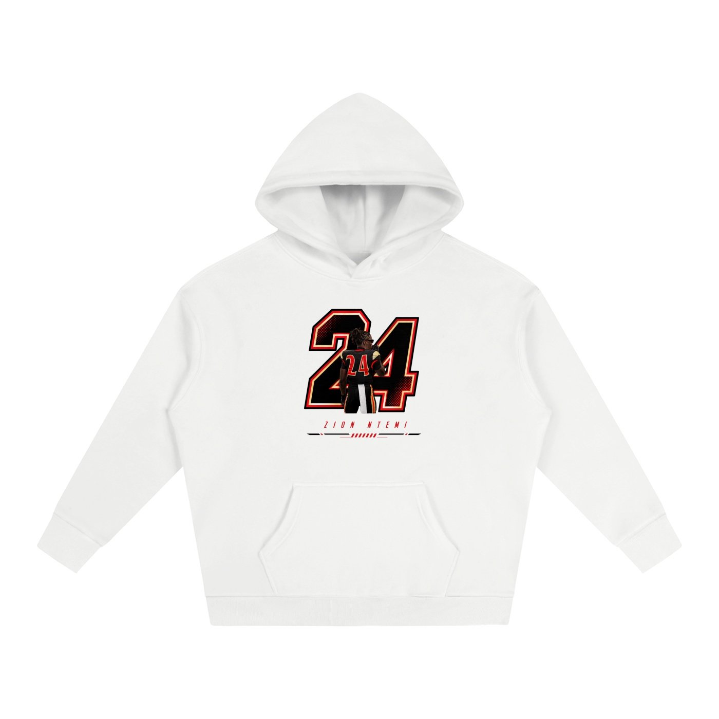 Zion Ntemi Oversize Fleeced Hoodie - Image 2