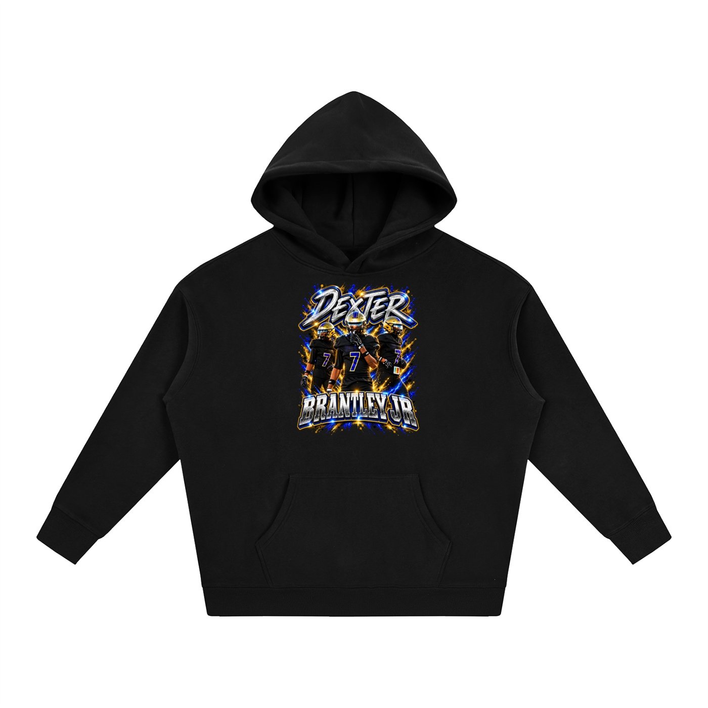 Dexter Brantley Jr,  Oversize Fleeced Hoodie - Image 1