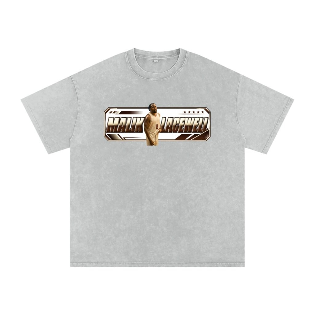 Malik Lacewell Snow Washed Oversized TEE
