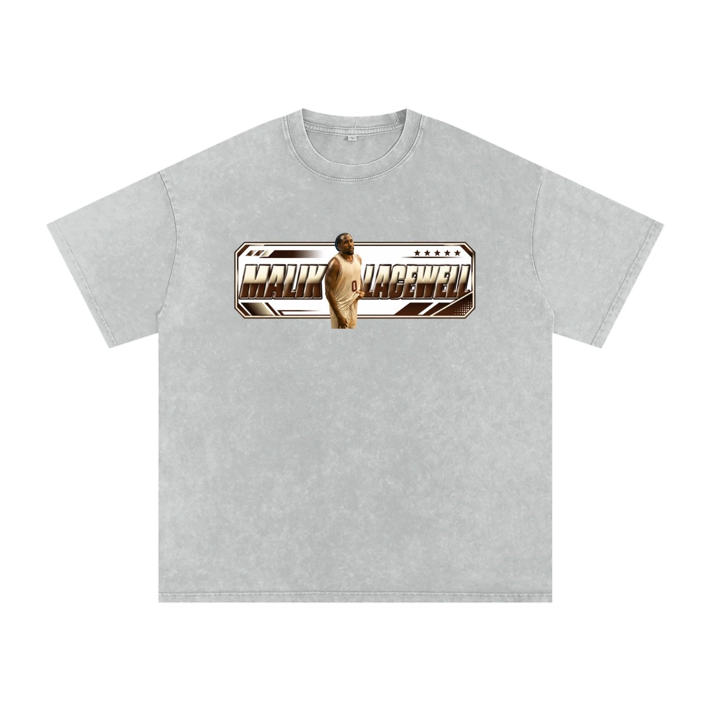 Malik Lacewell  Snow Washed Oversized TEE - Image 3