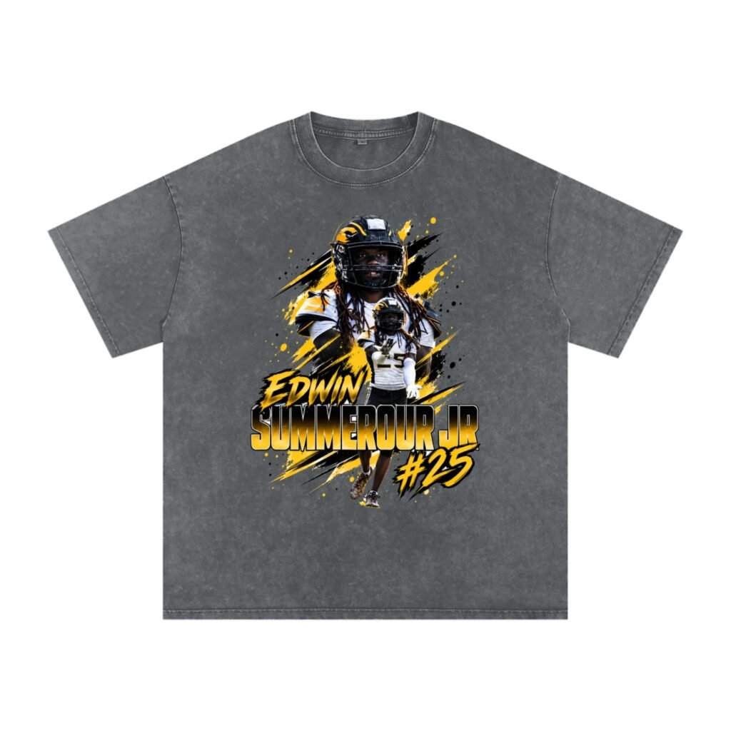 Edwin summerour jr Snow Washed Oversized TEE