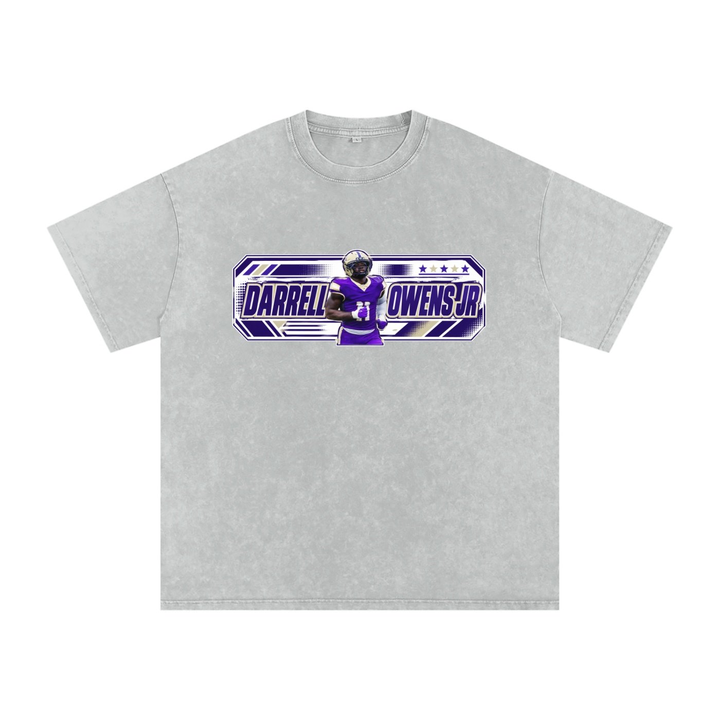 Darrell owens jr Snow Washed Oversized TEE - Image 3