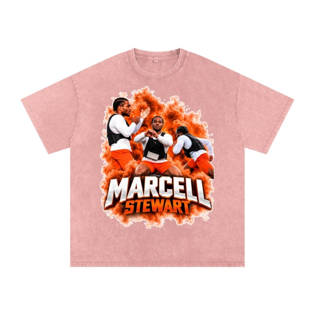 Marcell Stewart Snow Washed Oversized TEE
