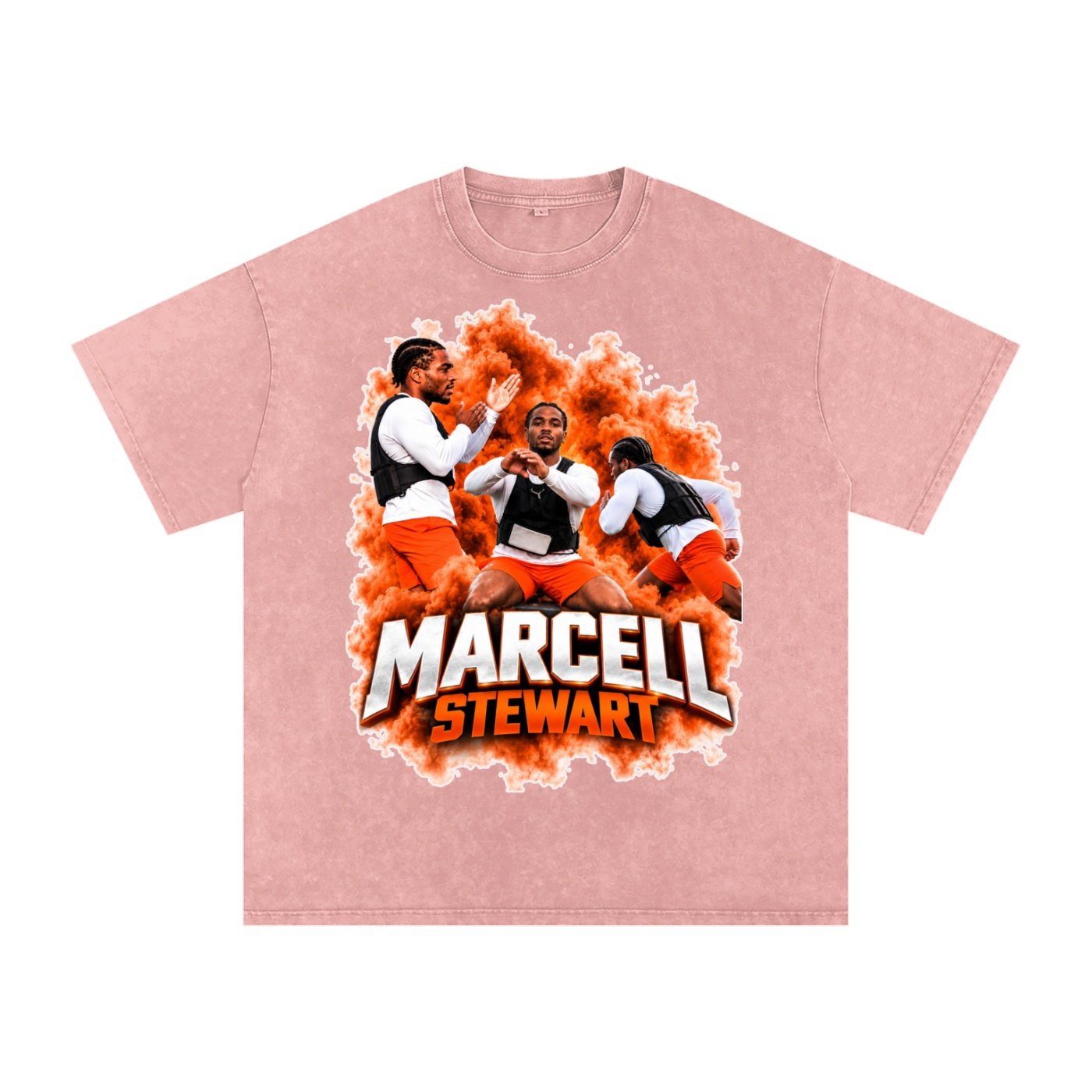 Marcell Stewart Snow Washed Oversized TEE - Image 5